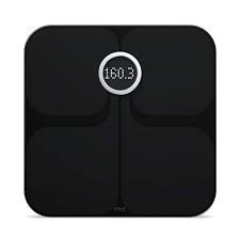 Fitbit Aria Smart Wi-Fi Smart Sleek Tempered Glass Scale - Black